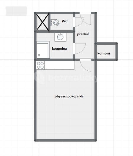 Prenájom bytu 1-izbový 28 m², Nádražní, Praha, Praha Prenájom bytu 1-izbový 28 m², Nádražní, Praha, Praha