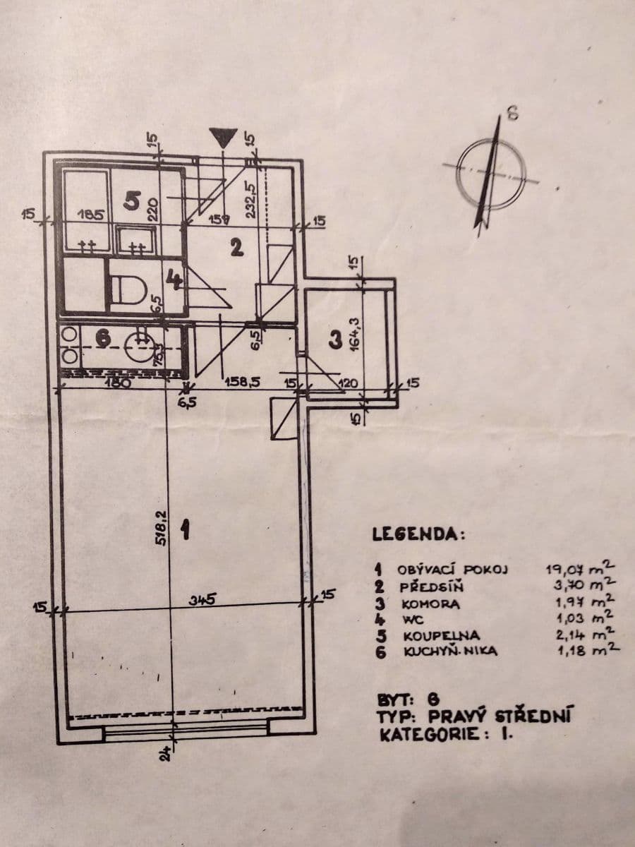 Prenájom bytu 1-izbový 30 m², Levského, Praha, Praha Prenájom bytu 1-izbový 30 m², Levského, Praha, Praha