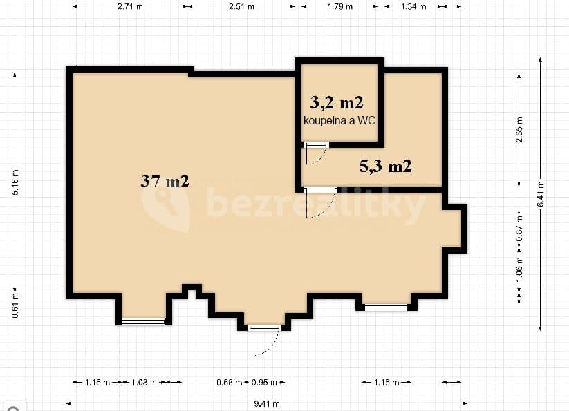Prenájom nebytového priestoru 45 m², Sokolovská, Praha, Praha Prenájom nebytového priestoru 45 m², Sokolovská, Praha, Praha