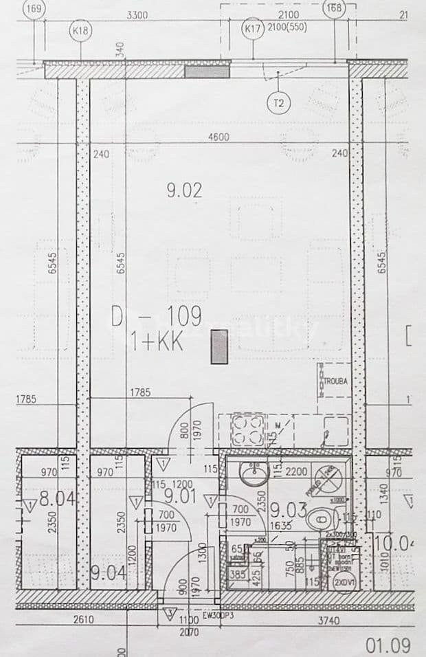 Prenájom bytu 1-izbový 40 m², Trmická, Praha, Praha Prenájom bytu 1-izbový 40 m², Trmická, Praha, Praha
