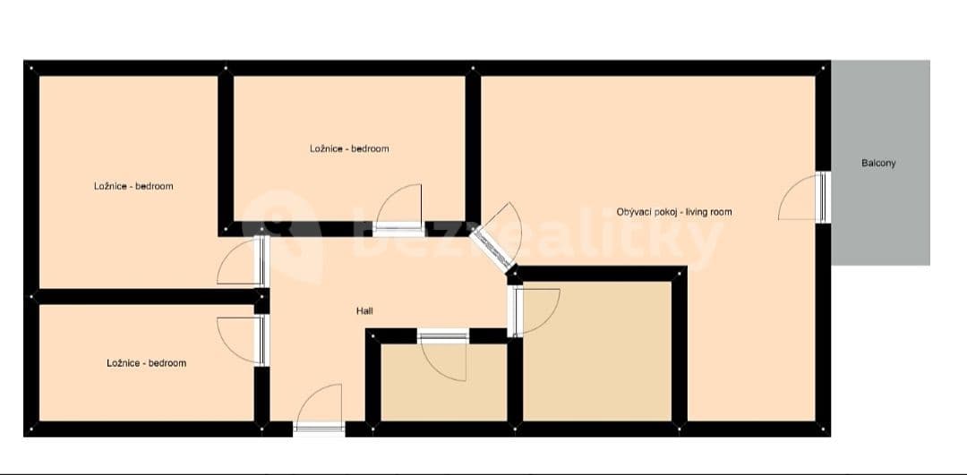 Prenájom bytu 4-izbový 85 m², Sicherova, Praha, Praha Prenájom bytu 4-izbový 85 m², Sicherova, Praha, Praha