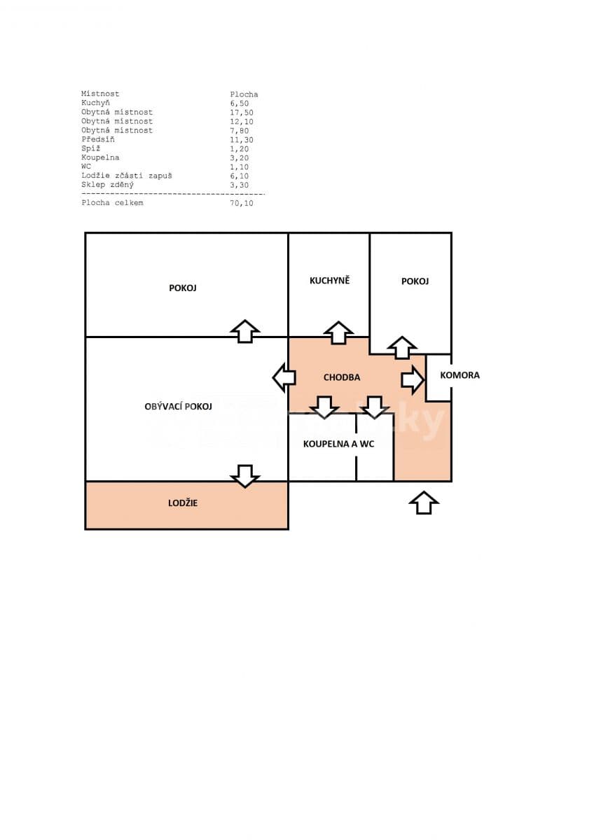 Prenájom bytu 3-izbový 64 m², Arménská, Brno, Jihomoravský kraj Prenájom bytu 3-izbový 64 m², Arménská, Brno, Jihomoravský kraj