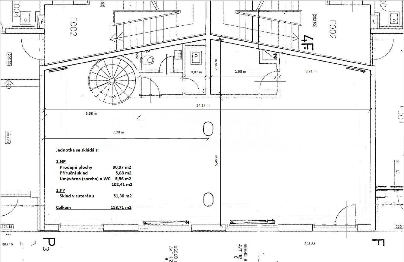 Prenájom nebytového priestoru 154 m², Bratří Dohalských, Praha, Praha Prenájom nebytového priestoru 154 m², Bratří Dohalských, Praha, Praha