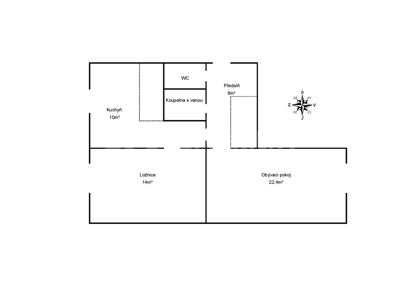 Prenájom bytu 2-izbový 56 m², Nad Alejí, Praha, Praha Prenájom bytu 2-izbový 56 m², Nad Alejí, Praha, Praha