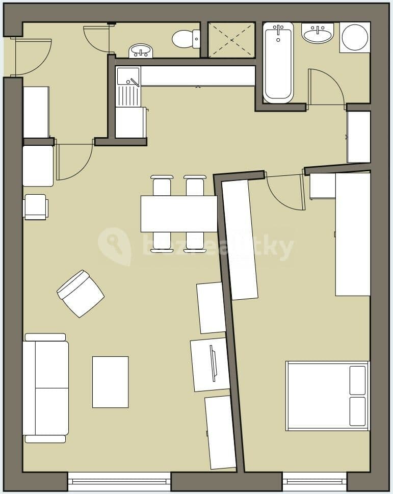 Prenájom bytu 2-izbový 60 m², Bratří Dohalských, Praha, Praha Prenájom bytu 2-izbový 60 m², Bratří Dohalských, Praha, Praha