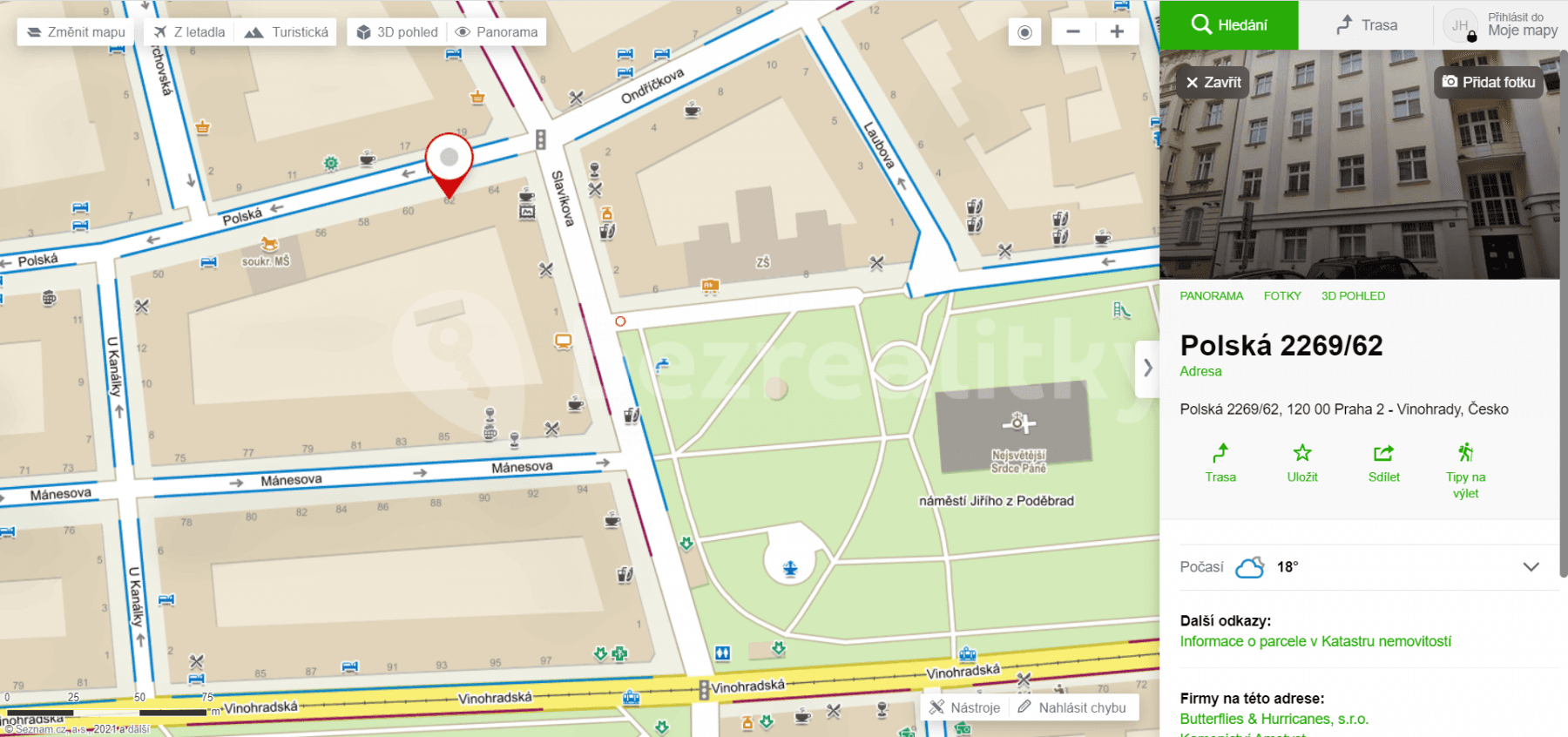 Prenájom bytu 2-izbový 45 m², Polská, Praha, Praha Prenájom bytu 2-izbový 45 m², Polská, Praha, Praha