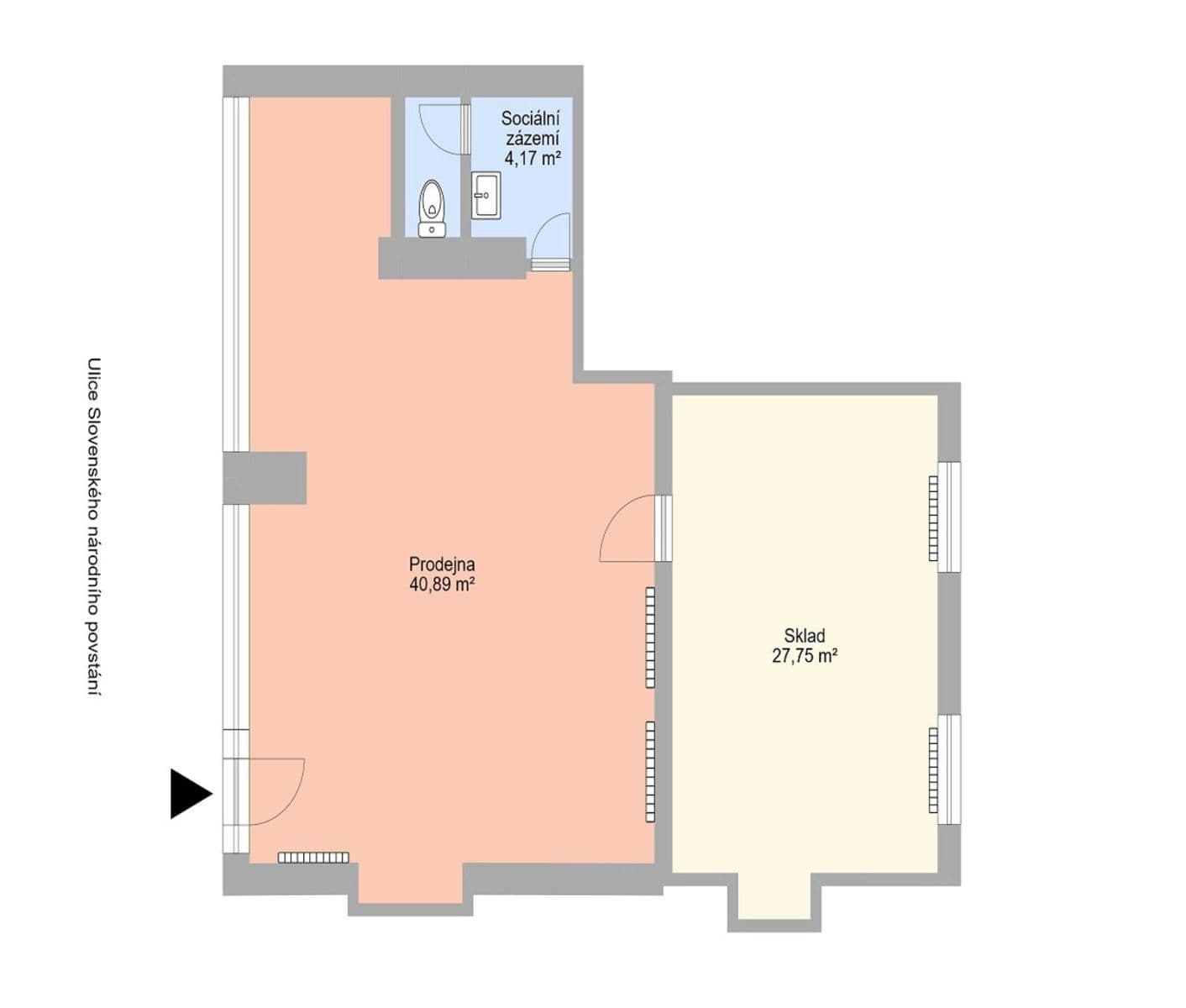 Prenájom nebytového priestoru 72 m², Slovenského národního povstání, Havířov, Moravskoslezský kraj Prenájom nebytového priestoru 72 m², Slovenského národního povstání, Havířov, Moravskoslezský kraj