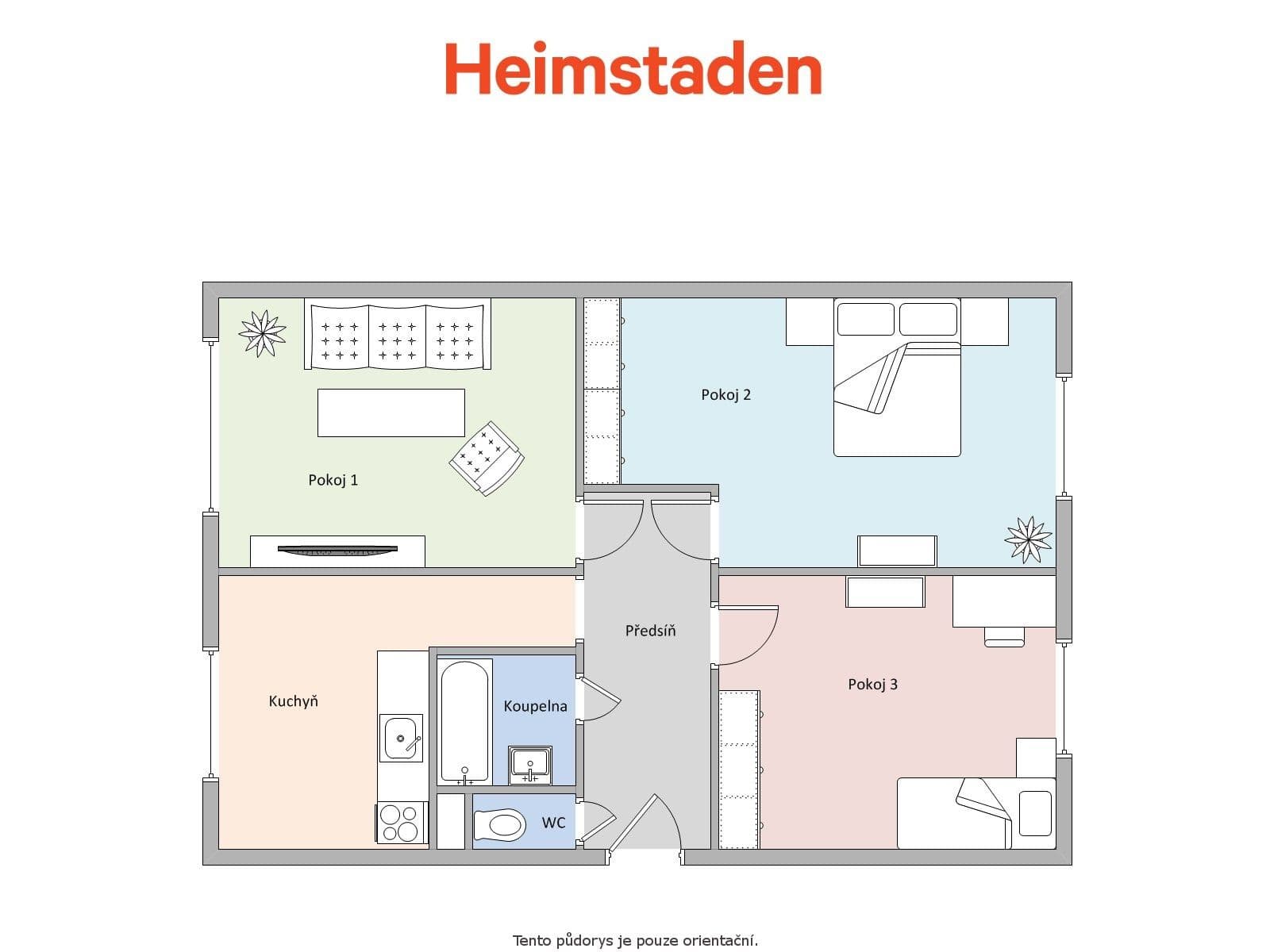 Prenájom bytu 3-izbový 70 m², Boženy Němcové, Havířov, Moravskoslezský kraj Prenájom bytu 3-izbový 70 m², Boženy Němcové, Havířov, Moravskoslezský kraj