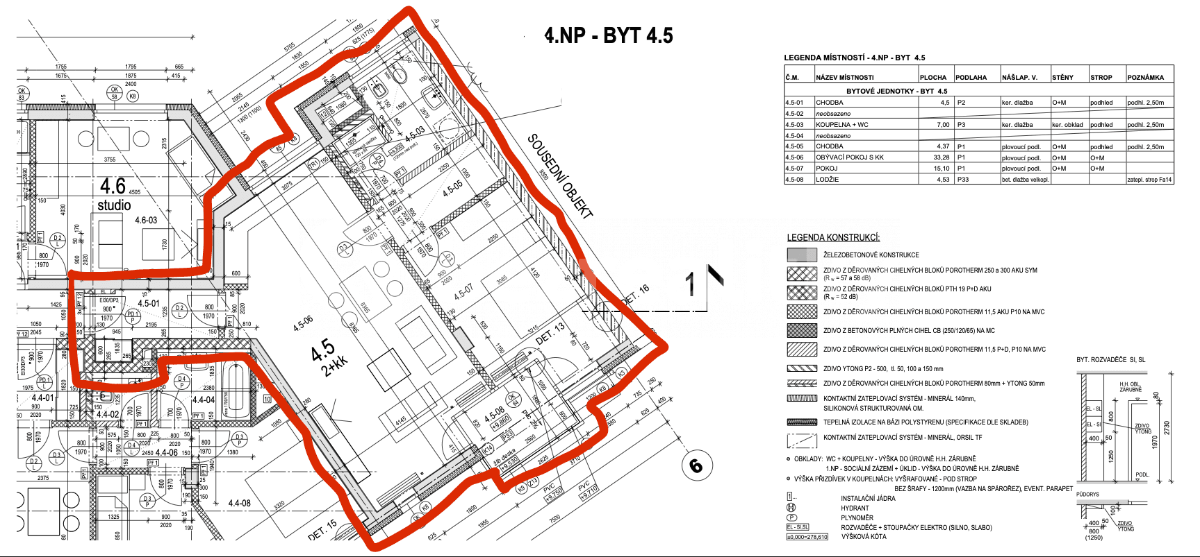 Prenájom bytu 2-izbový 73 m², U Roháčových kasáren, Praha, Praha Prenájom bytu 2-izbový 73 m², U Roháčových kasáren, Praha, Praha
