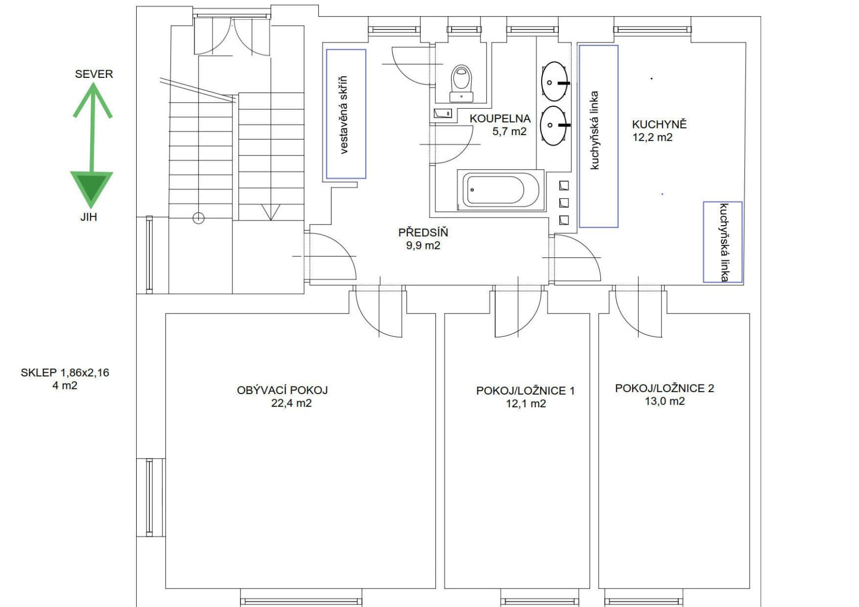 Prenájom bytu 3-izbový 80 m², Radčina, Praha, Praha Prenájom bytu 3-izbový 80 m², Radčina, Praha, Praha