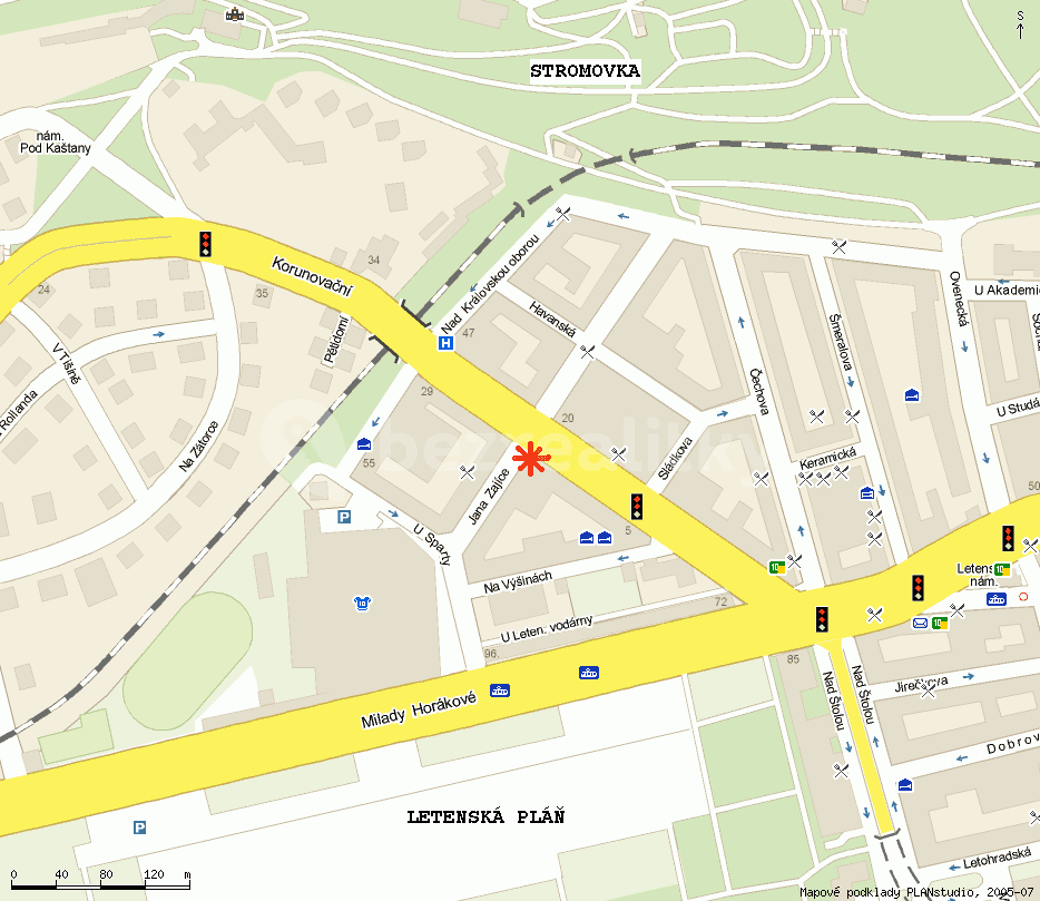 Prenájom bytu 1-izbový 51 m², Jana Zajíce, Praha, Praha Prenájom bytu 1-izbový 51 m², Jana Zajíce, Praha, Praha