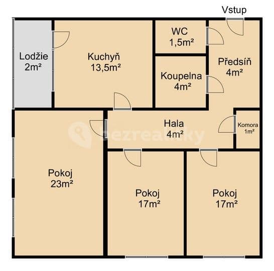 Prenájom bytu 3-izbový 82 m², Petržílkova, Praha, Praha Prenájom bytu 3-izbový 82 m², Petržílkova, Praha, Praha
