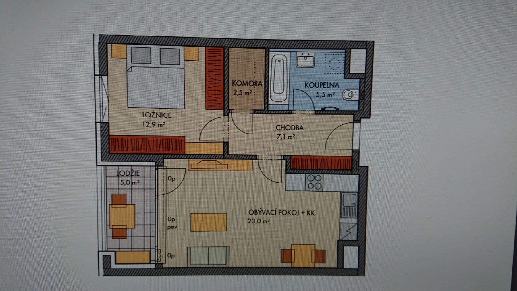 Prenájom bytu 2-izbový 53 m², U Elektry, Praha, Praha Prenájom bytu 2-izbový 53 m², U Elektry, Praha, Praha
