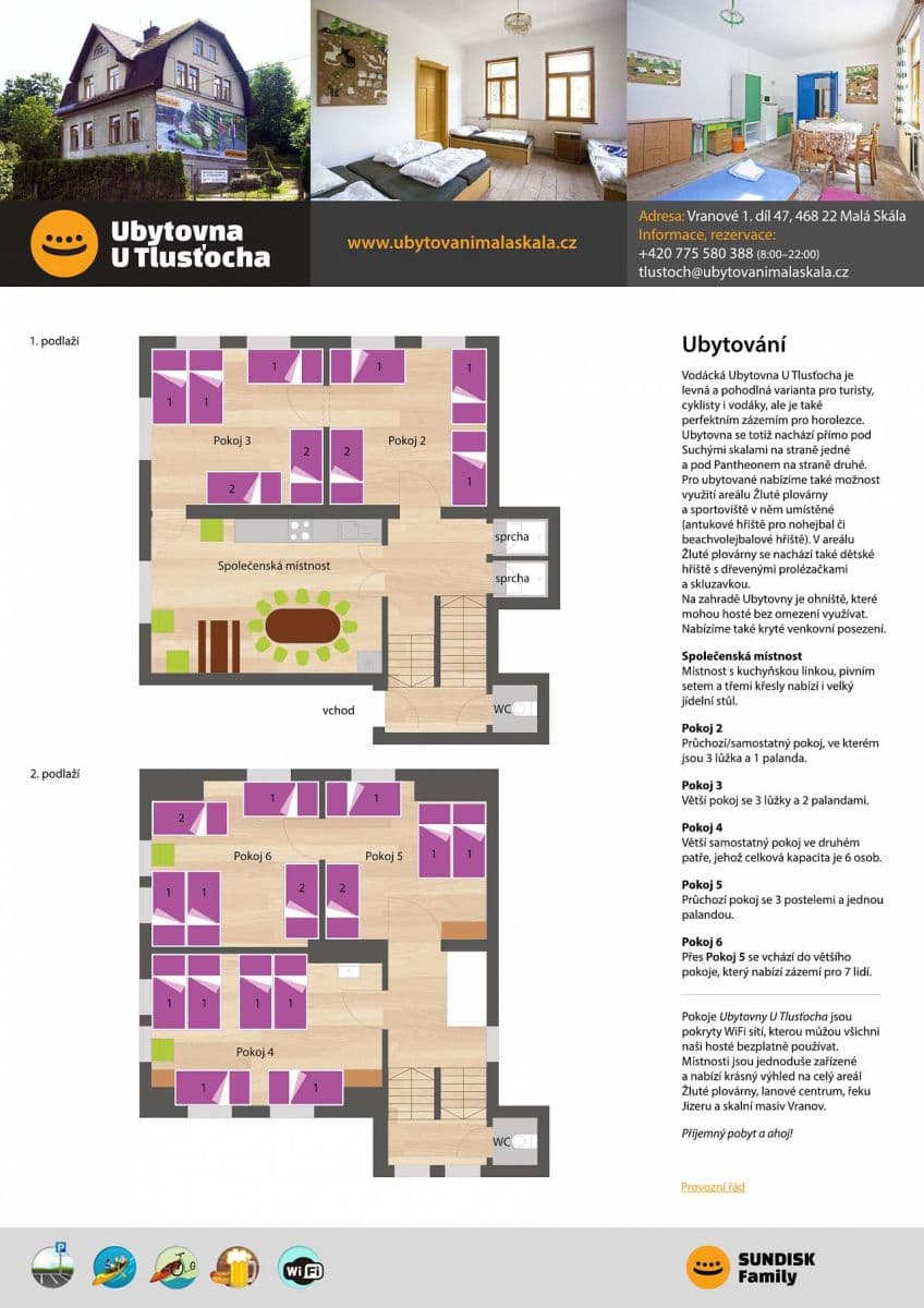 Prenájom rekreačného objektu, Malá Skála, Liberecký kraj Prenájom rekreačného objektu, Malá Skála, Liberecký kraj