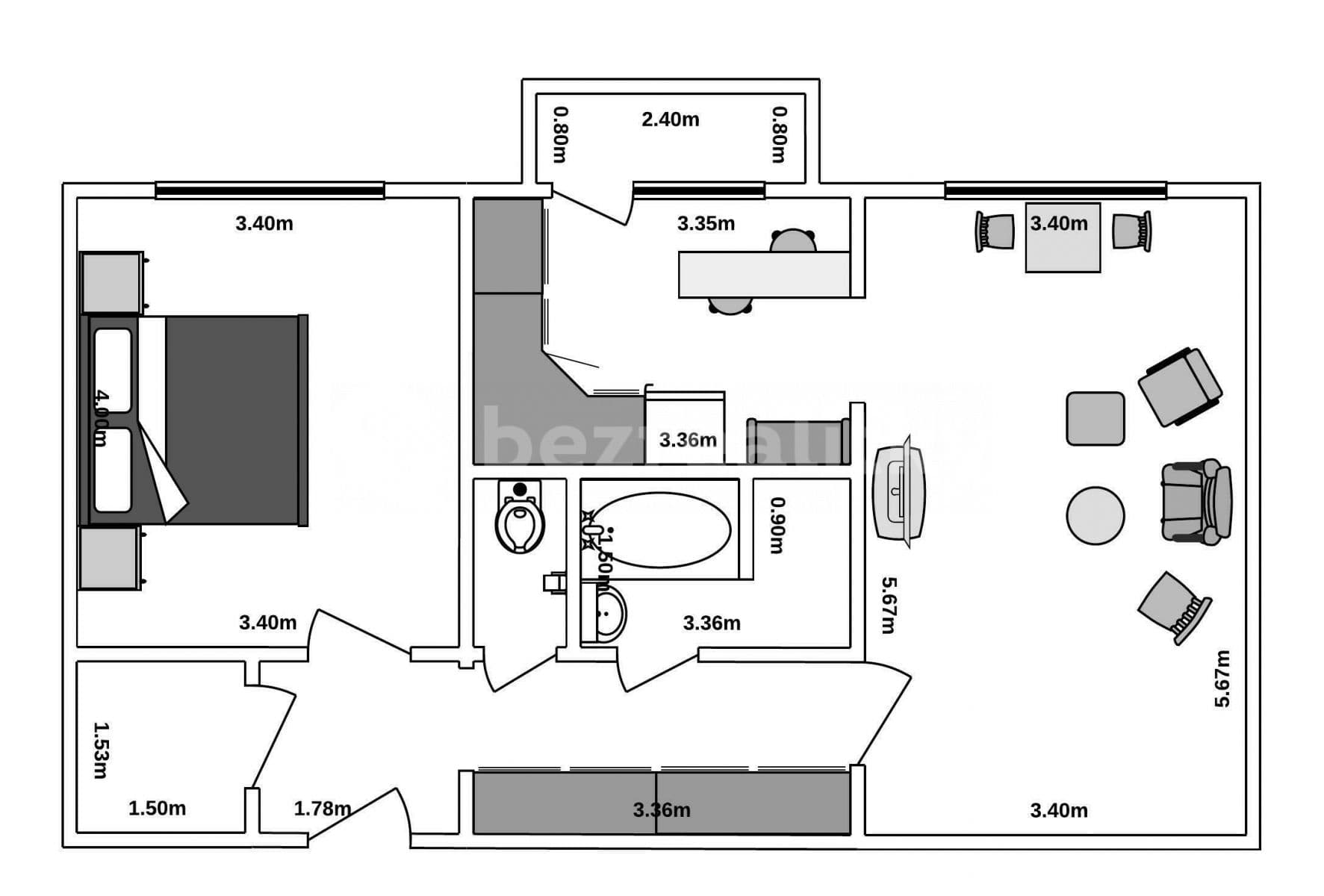 Prenájom bytu 2-izbový 63 m², Pařížská, Kladno, Středočeský kraj Prenájom bytu 2-izbový 63 m², Pařížská, Kladno, Středočeský kraj