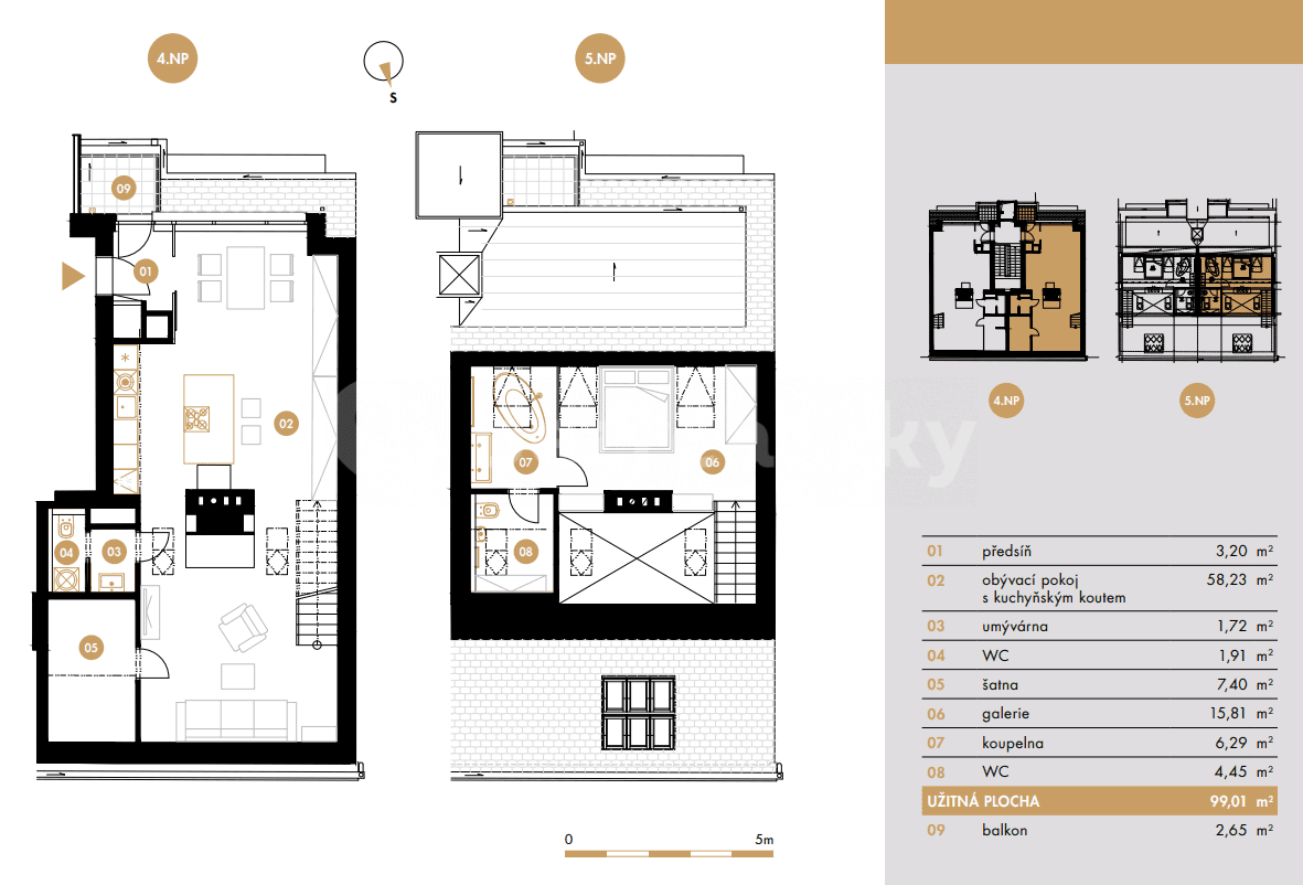 Prenájom bytu 2-izbový 99 m², Francouzská, Praha, Praha Prenájom bytu 2-izbový 99 m², Francouzská, Praha, Praha