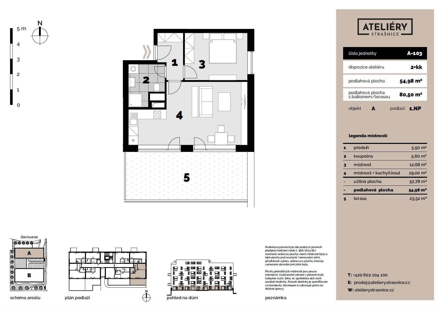 Prenájom bytu 2-izbový 55 m², Štěchovická, Praha, Praha Prenájom bytu 2-izbový 55 m², Štěchovická, Praha, Praha