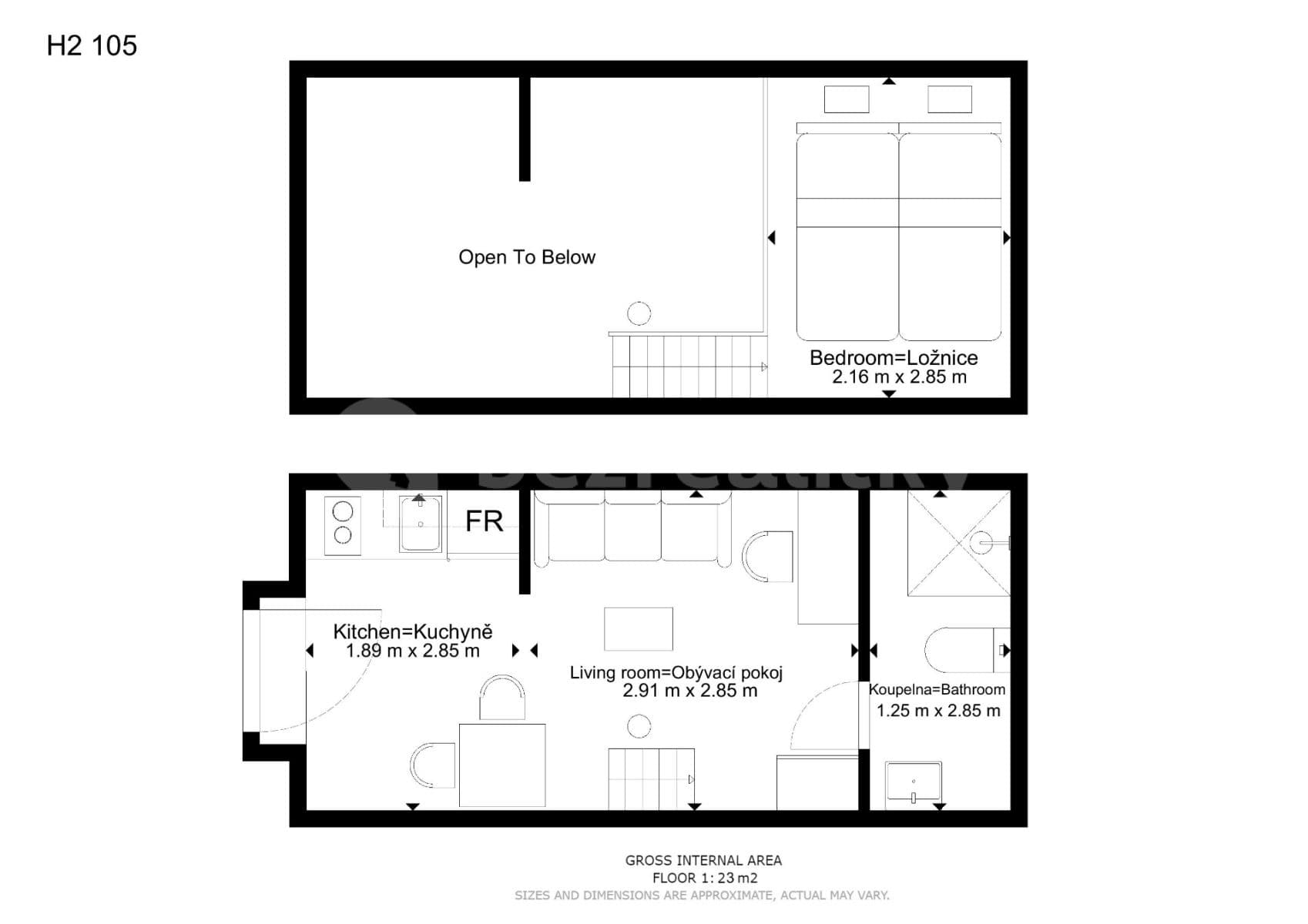 Prenájom bytu 1-izbový 23 m², Hybešova, Brno, Jihomoravský kraj Prenájom bytu 1-izbový 23 m², Hybešova, Brno, Jihomoravský kraj