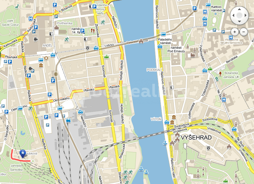 Prenájom bytu 3-izbový 130 m², Na Doubkové, Praha, Praha Prenájom bytu 3-izbový 130 m², Na Doubkové, Praha, Praha