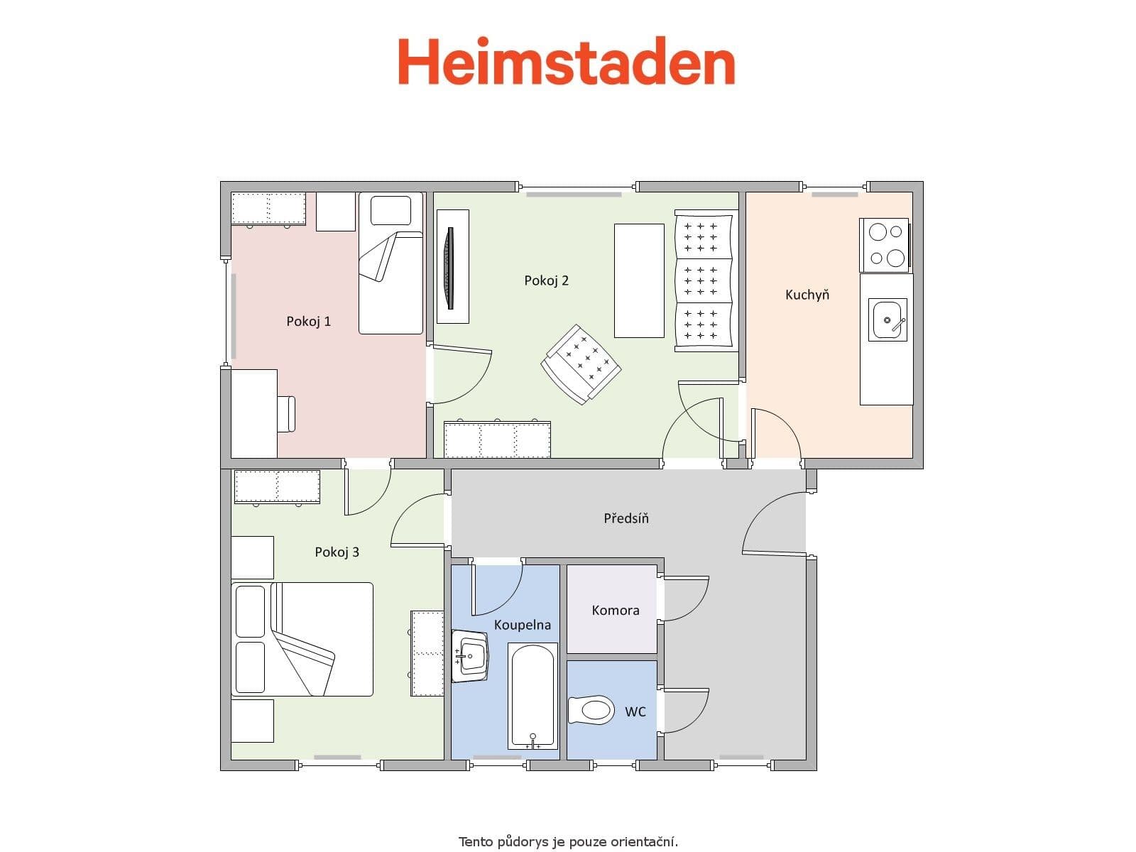 Prenájom bytu 3-izbový 69 m², Klimšova, Havířov, Moravskoslezský kraj Prenájom bytu 3-izbový 69 m², Klimšova, Havířov, Moravskoslezský kraj