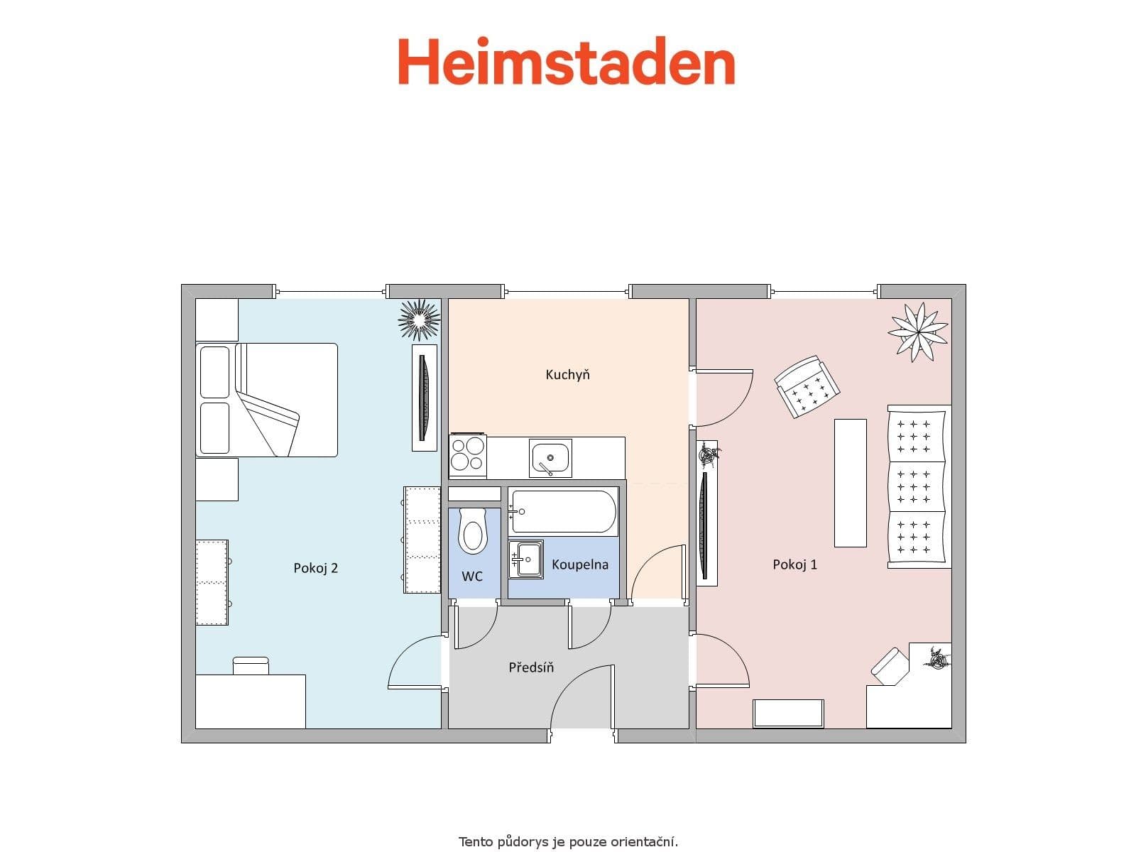 Prenájom bytu 2-izbový 49 m², Nedbalova, Karviná, Moravskoslezský kraj Prenájom bytu 2-izbový 49 m², Nedbalova, Karviná, Moravskoslezský kraj