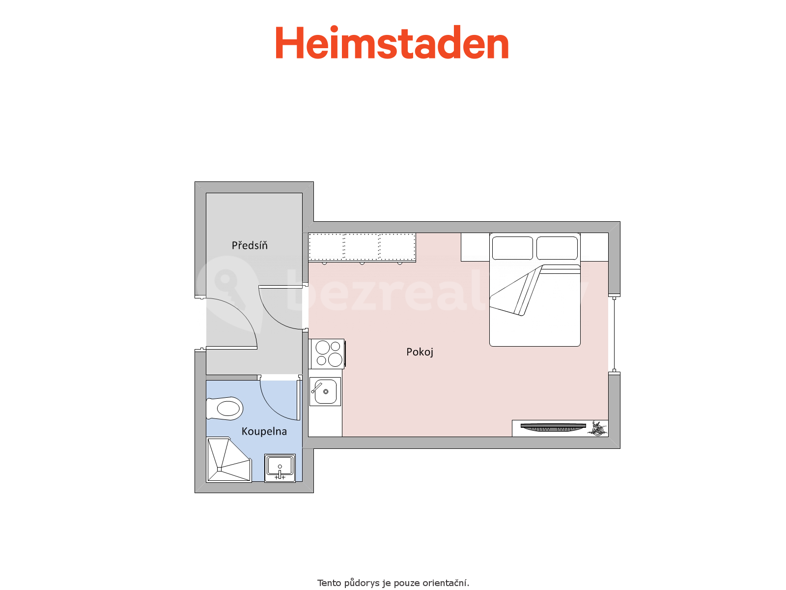 Prenájom bytu 1-izbový 20 m², Hlavní třída, Havířov, Moravskoslezský kraj