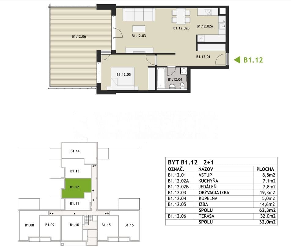 Prenájom bytu 2-izbový 62 m², Ružinov, Bratislavský kraj