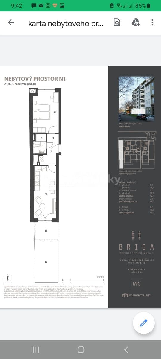 Prenájom bytu 2-izbový 45 m², Šumavská, Brno, Jihomoravský kraj Prenájom bytu 2-izbový 45 m², Šumavská, Brno, Jihomoravský kraj