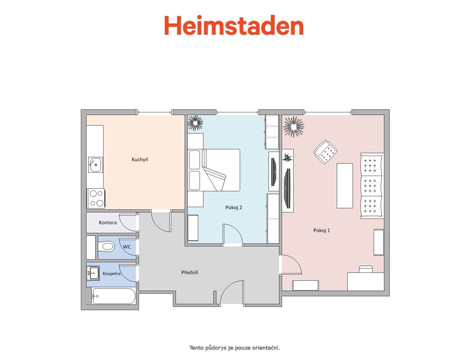 Prenájom bytu 2-izbový 56 m², Čapkova, Karviná, Moravskoslezský kraj Prenájom bytu 2-izbový 56 m², Čapkova, Karviná, Moravskoslezský kraj
