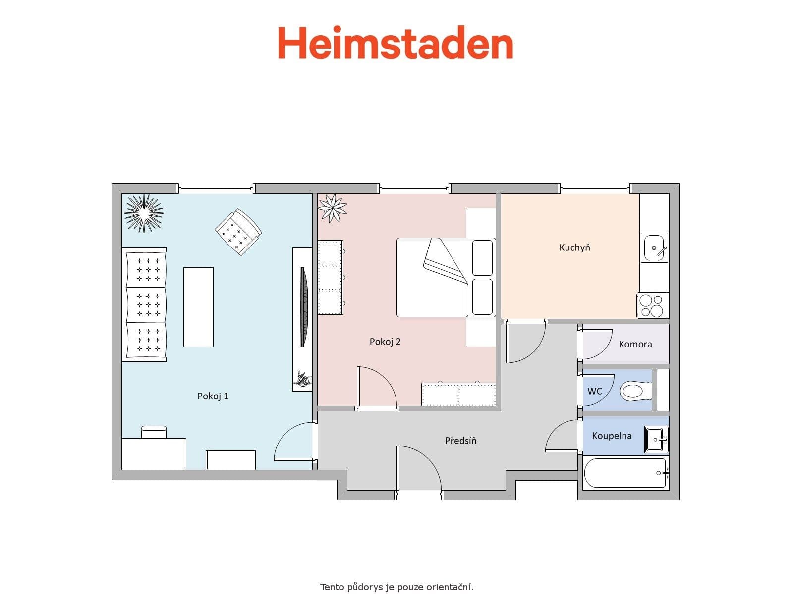 Prenájom bytu 2-izbový 55 m², Beethovenova, Havířov, Moravskoslezský kraj Prenájom bytu 2-izbový 55 m², Beethovenova, Havířov, Moravskoslezský kraj