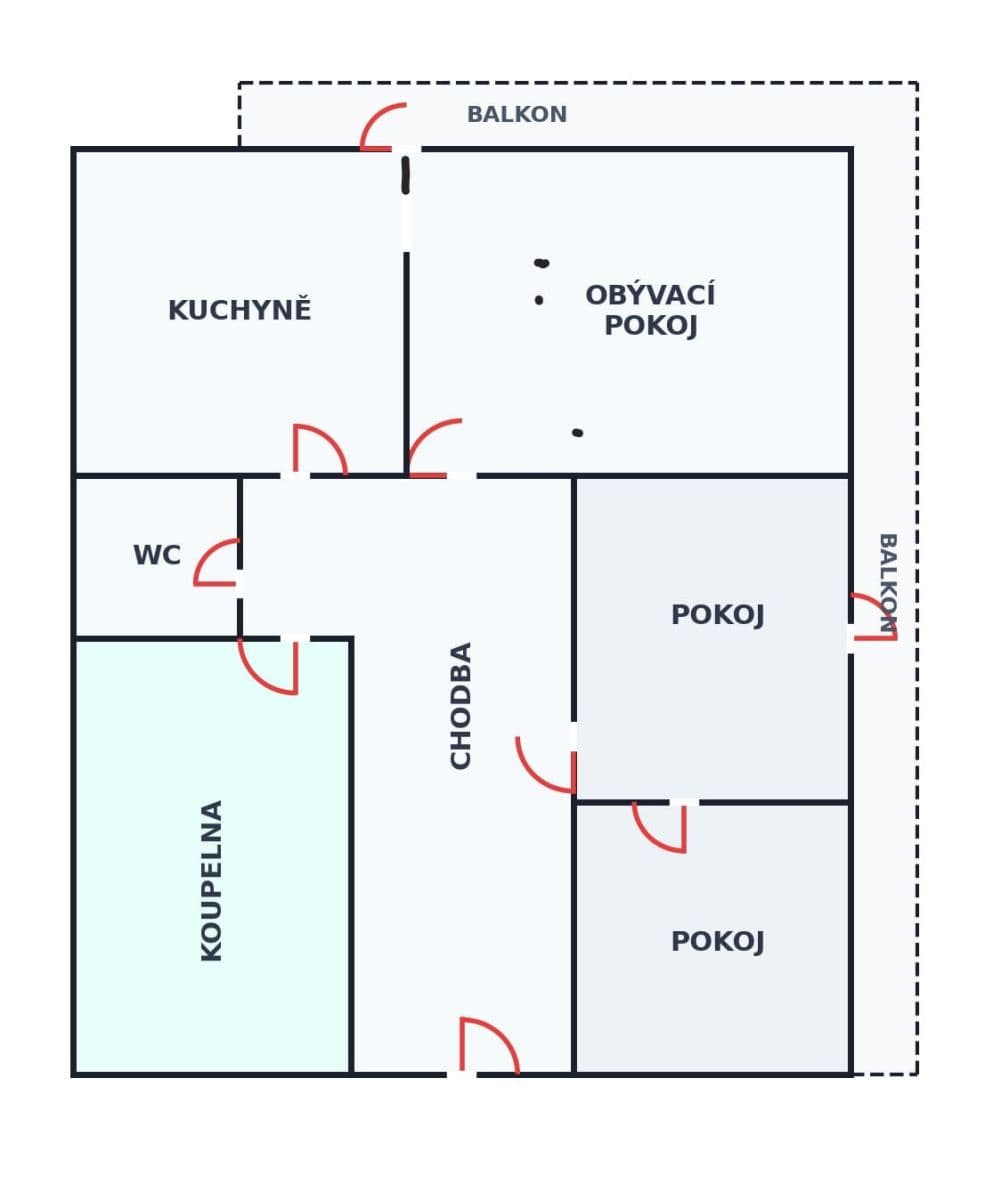 Prenájom bytu 3-izbový 72 m², Praha, Praha Prenájom bytu 3-izbový 72 m², Praha, Praha