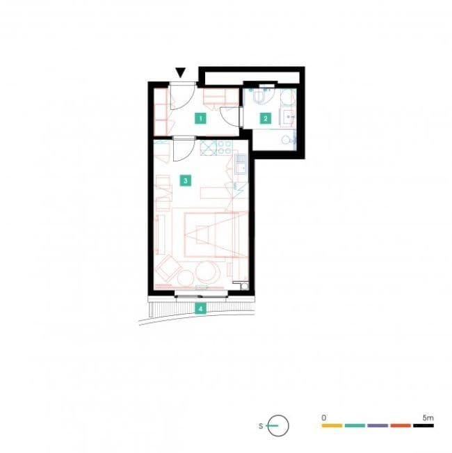 Prenájom bytu 1-izbový 30 m², Mukařovského, Praha, Praha Prenájom bytu 1-izbový 30 m², Mukařovského, Praha, Praha