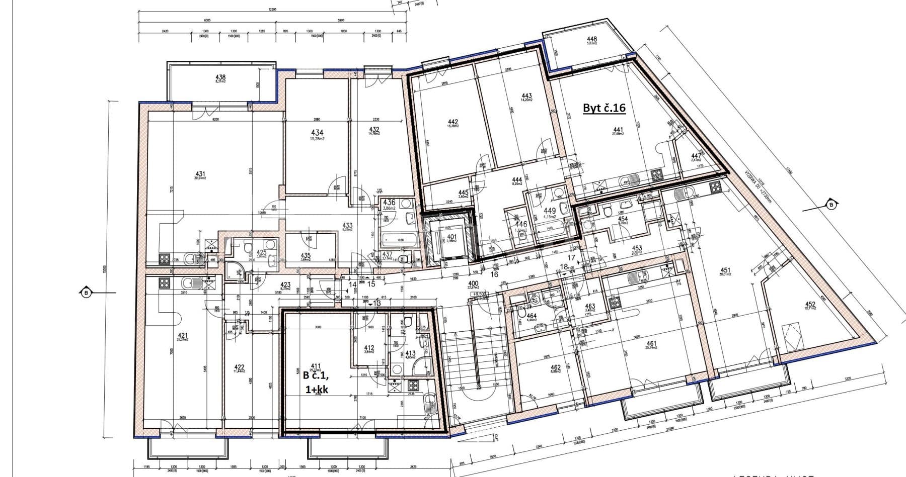 Prenájom bytu 1-izbový 37 m², Klapkova, Praha, Praha Prenájom bytu 1-izbový 37 m², Klapkova, Praha, Praha