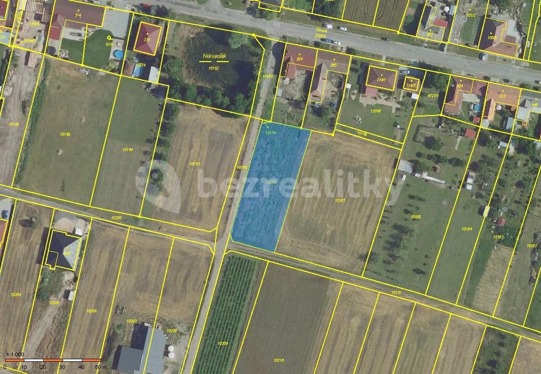 Predaj pozemku 1.660 m², Kostelní, Hrabětice, Jihomoravský kraj