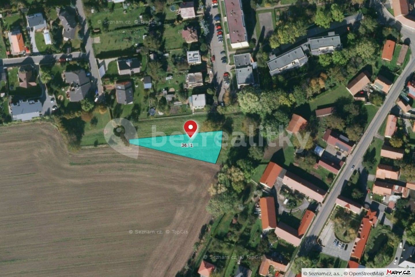 Predaj pozemku 4.056 m², V Lázních, Jesenice, Středočeský kraj