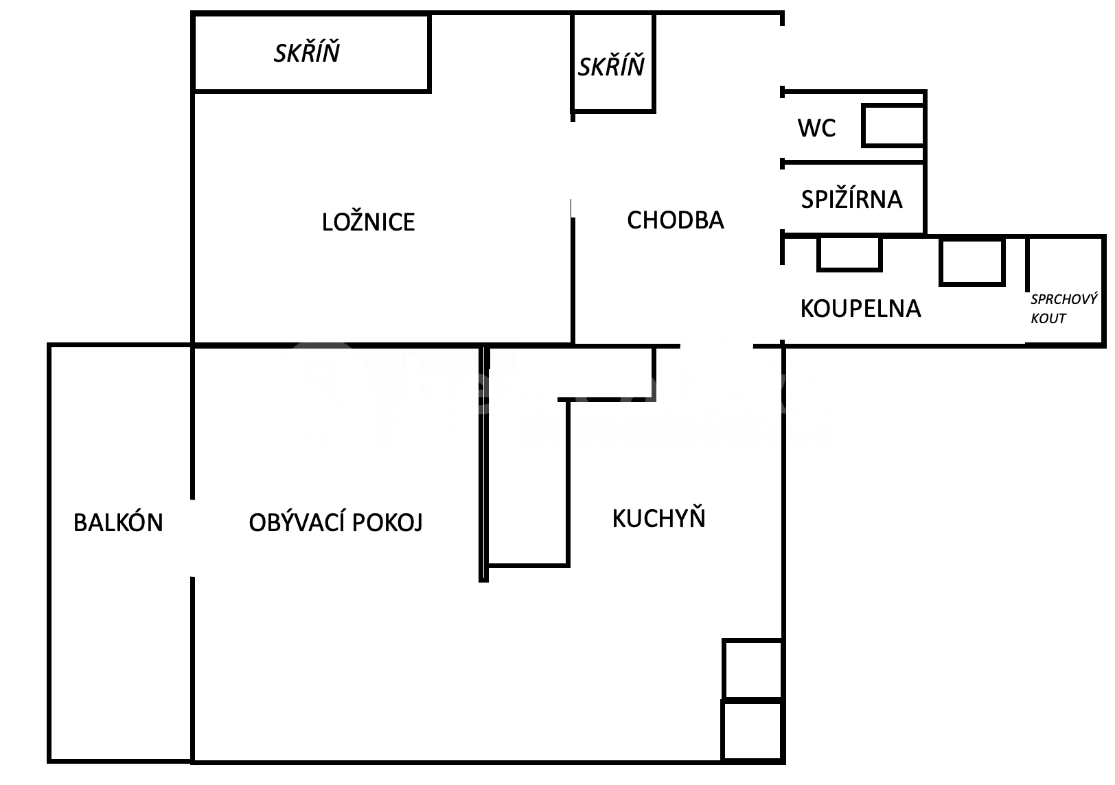 Prenájom bytu 2-izbový 74 m², Ondříčkova, Praha, Praha Prenájom bytu 2-izbový 74 m², Ondříčkova, Praha, Praha