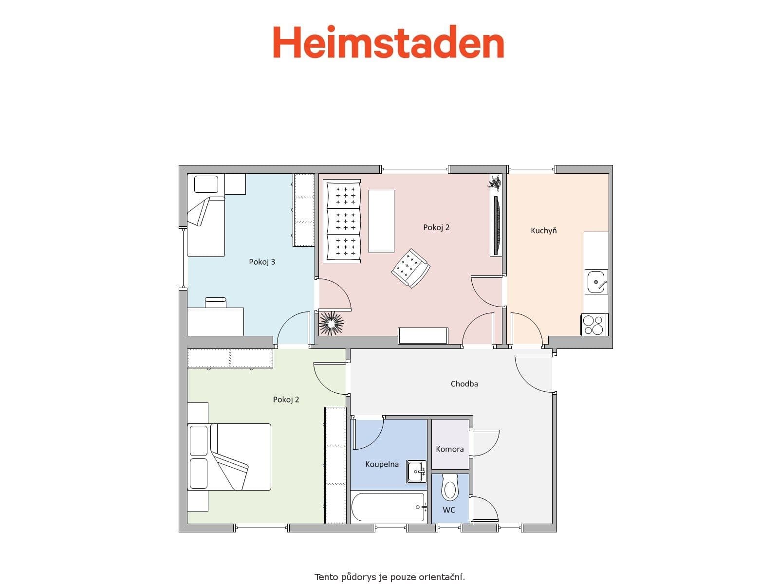 Prenájom bytu 3-izbový 71 m², Kapitána Jasioka, Havířov, Moravskoslezský kraj Prenájom bytu 3-izbový 71 m², Kapitána Jasioka, Havířov, Moravskoslezský kraj