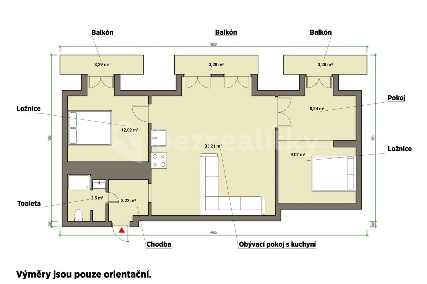 Predaj bytu 3-izbový 80 m², Hlavní třída, Mariánské Lázně, Karlovarský kraj