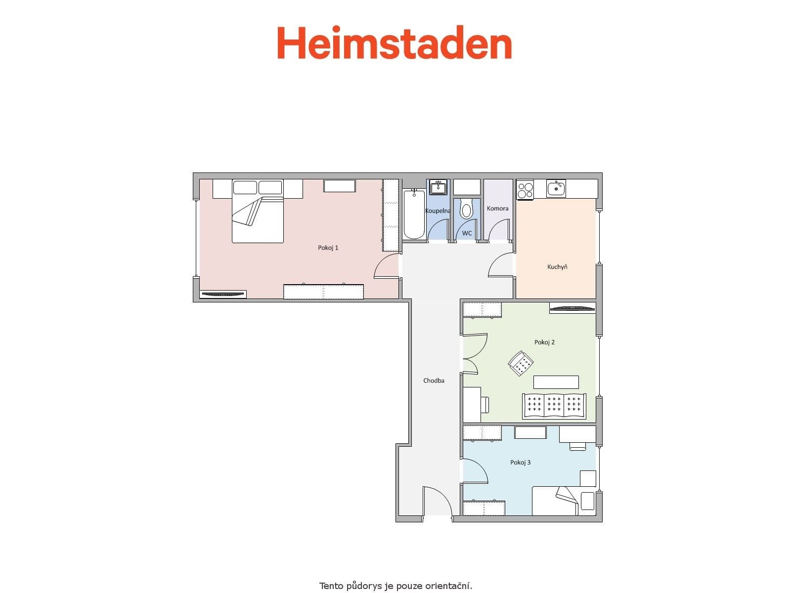 Prenájom bytu 3-izbový 73 m², Místní, Havířov, Moravskoslezský kraj Prenájom bytu 3-izbový 73 m², Místní, Havířov, Moravskoslezský kraj