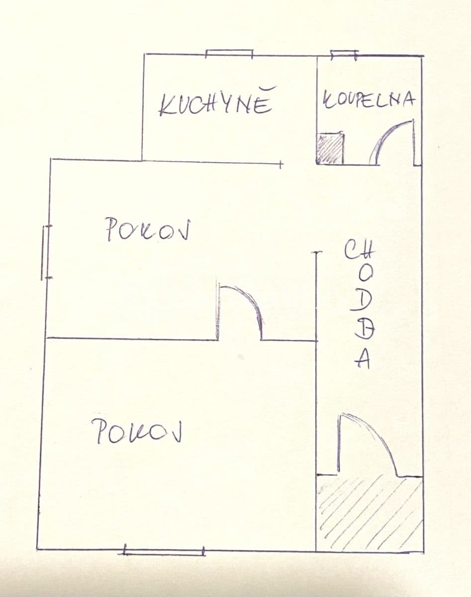 Prenájom bytu 2-izbový 40 m², Beroun, Středočeský kraj