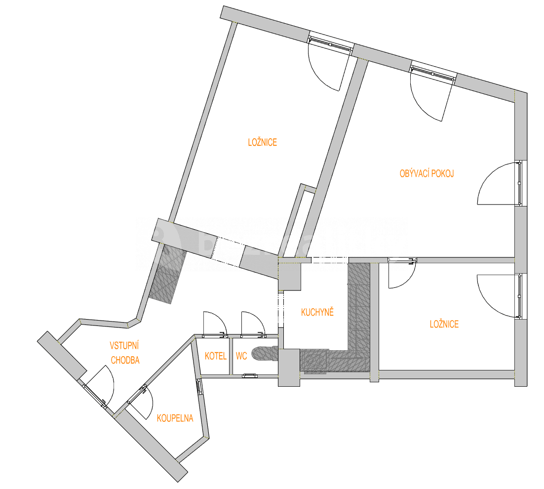 Prenájom bytu 3-izbový 78 m², Velehradská, Praha, Praha Prenájom bytu 3-izbový 78 m², Velehradská, Praha, Praha