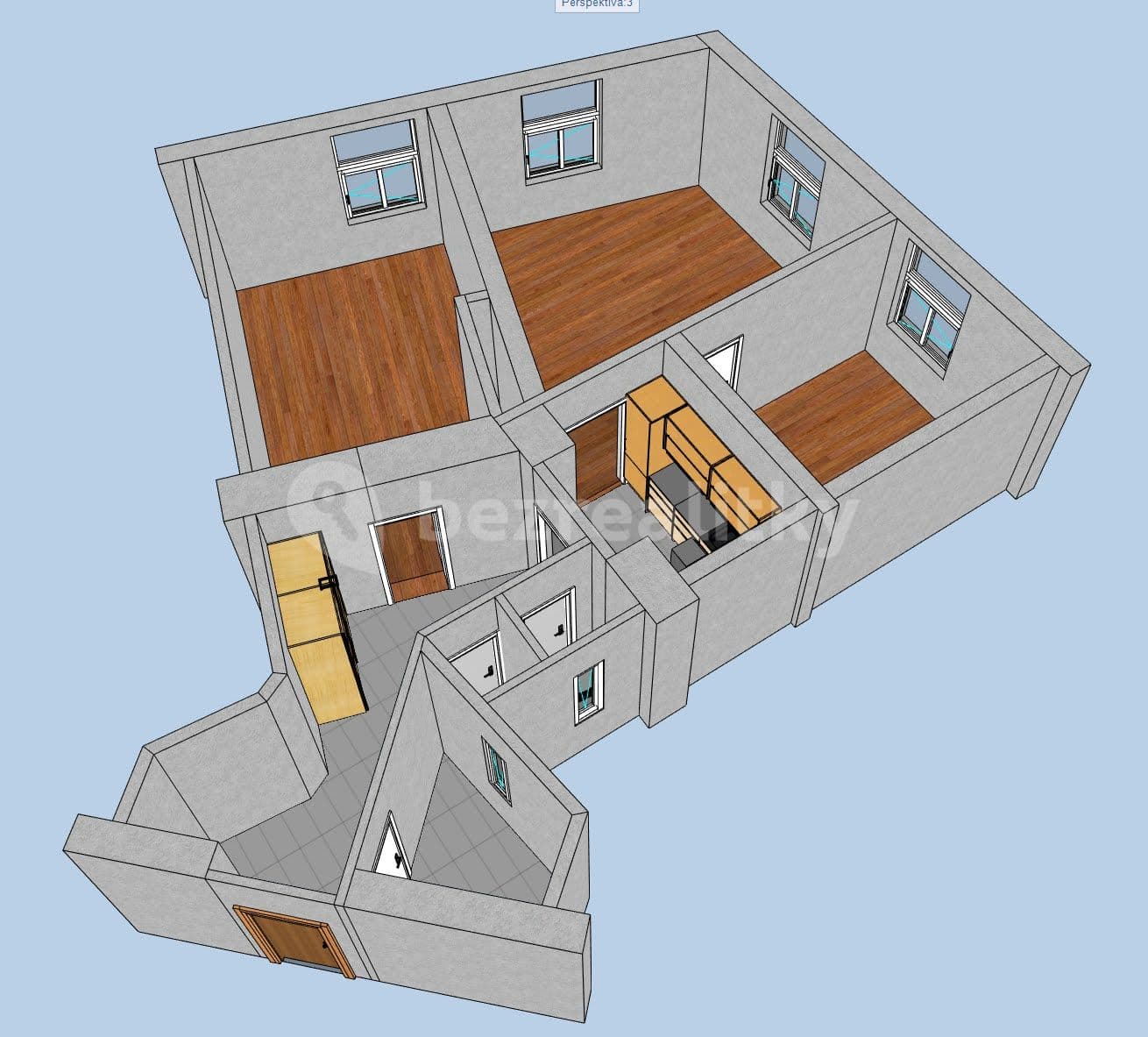 Prenájom bytu 3-izbový 78 m², Velehradská, Praha, Praha Prenájom bytu 3-izbový 78 m², Velehradská, Praha, Praha