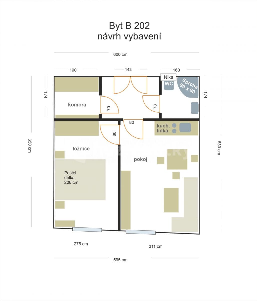 Prenájom bytu 2-izbový 36 m², Resselovo náměstí, Chrudim, Pardubický kraj Prenájom bytu 2-izbový 36 m², Resselovo náměstí, Chrudim, Pardubický kraj