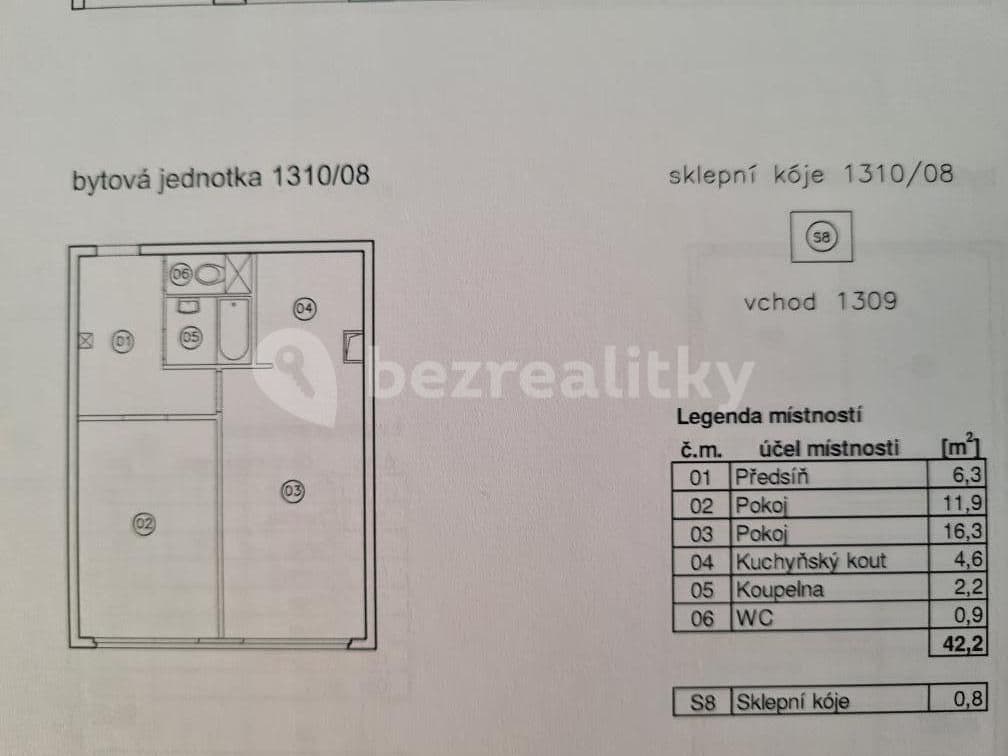 Prenájom bytu 2-izbový 42 m², Doubravická, Praha, Praha Prenájom bytu 2-izbový 42 m², Doubravická, Praha, Praha