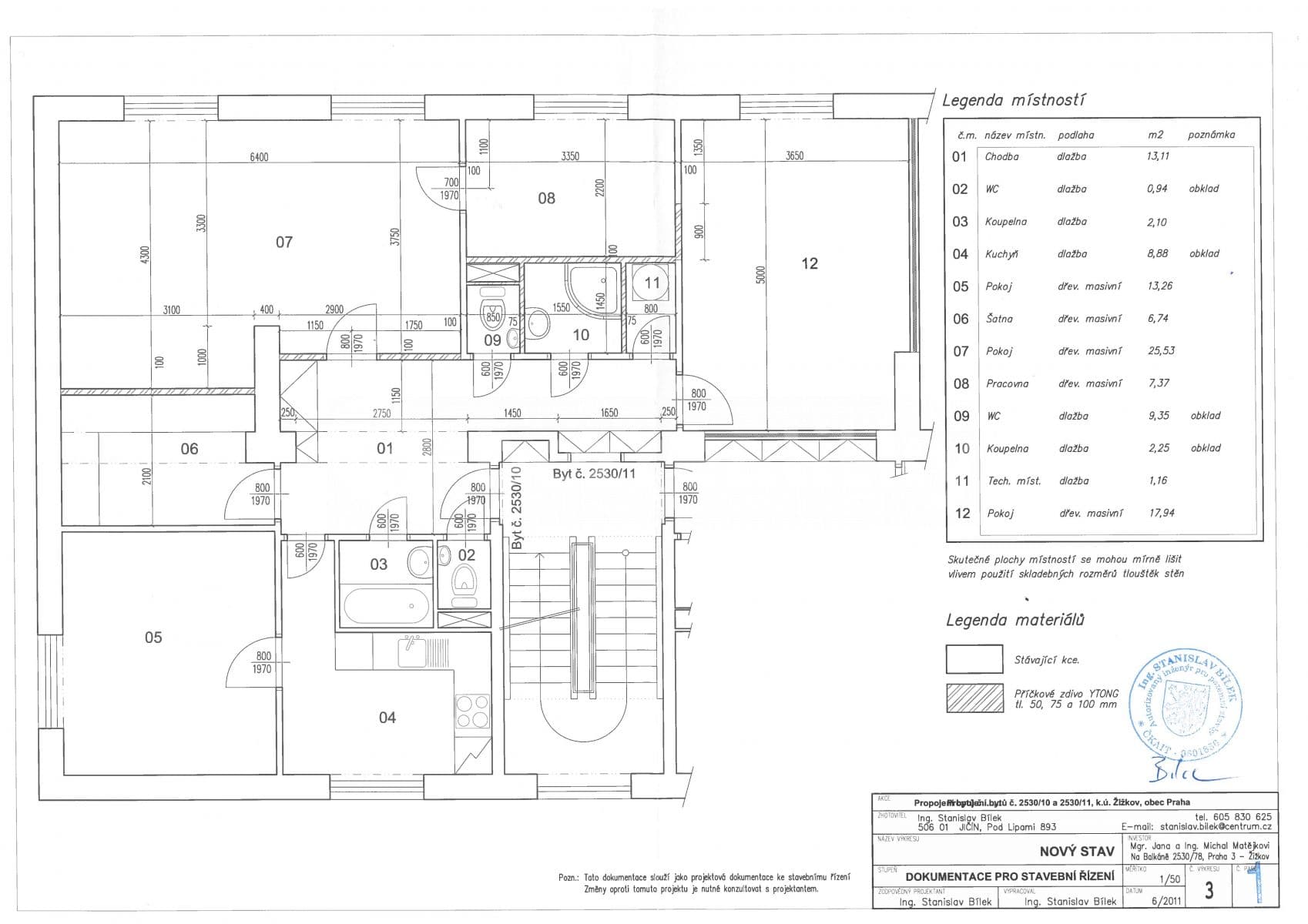 Prenájom bytu 4-izbový 105 m², Na Balkáně, Praha, Praha Prenájom bytu 4-izbový 105 m², Na Balkáně, Praha, Praha