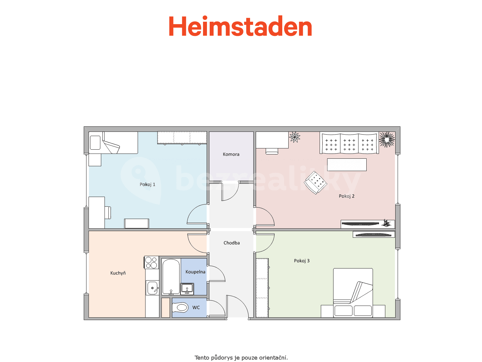 Prenájom bytu 3-izbový 74 m², Sokola-Tůmy, Český Těšín, Moravskoslezský kraj Prenájom bytu 3-izbový 74 m², Sokola-Tůmy, Český Těšín, Moravskoslezský kraj