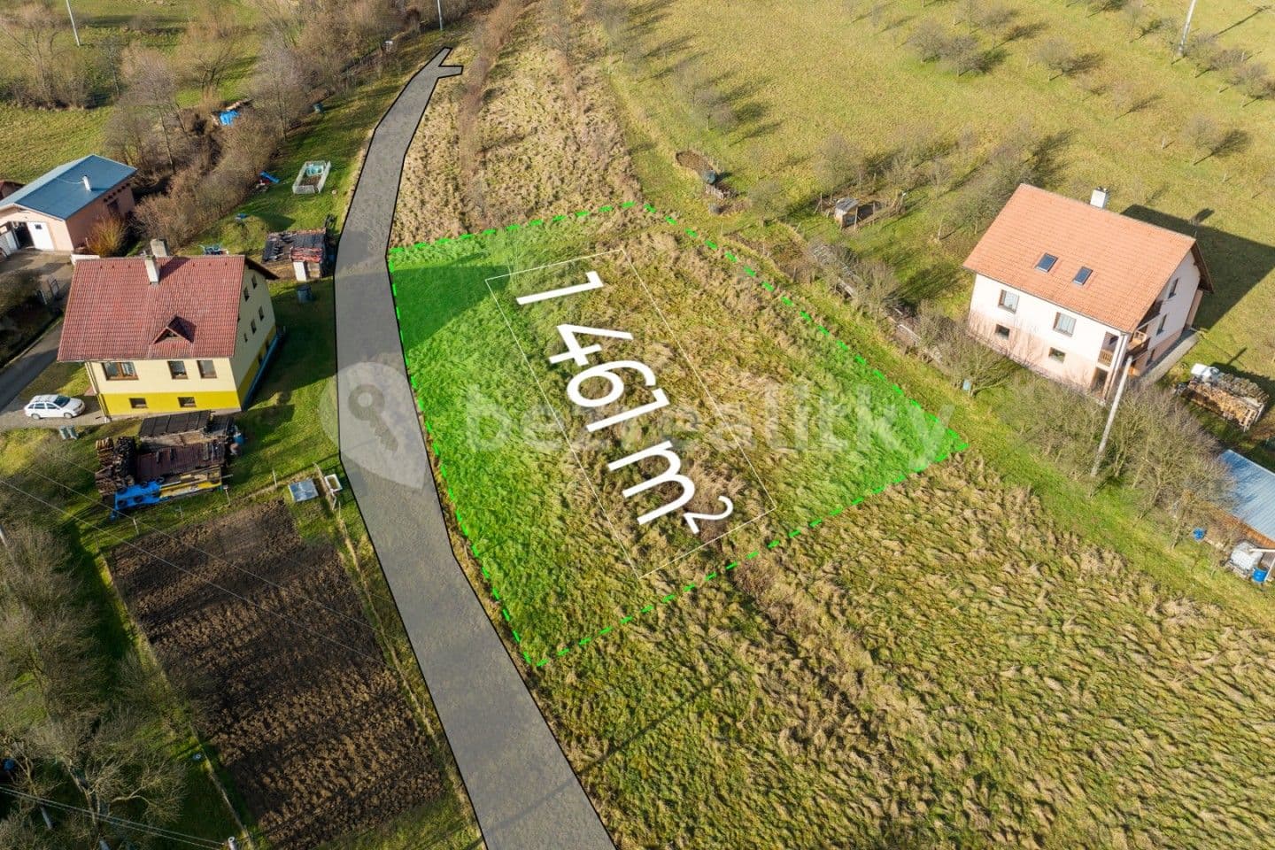 Predaj pozemku 1.461 m², Poteč, Zlínský kraj