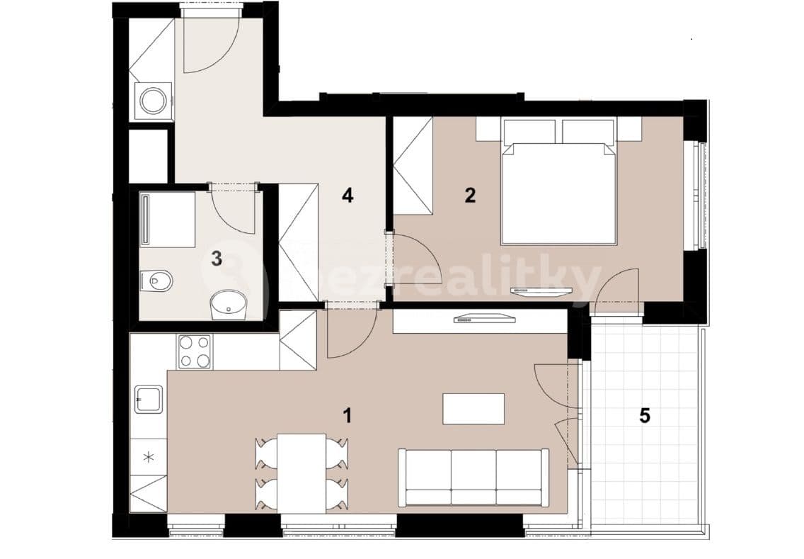Prenájom bytu 2-izbový 58 m², Do Zahrádek Ⅰ, Praha, Praha Prenájom bytu 2-izbový 58 m², Do Zahrádek Ⅰ, Praha, Praha