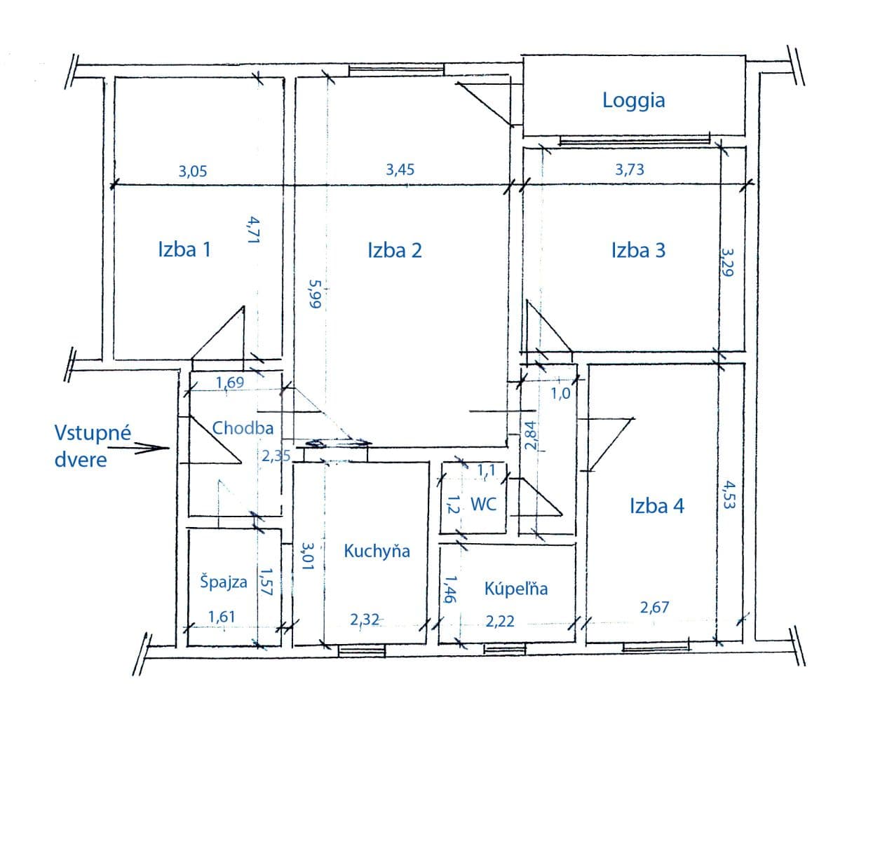 Prenájom bytu 4-izbový 83 m², Lermontova, Martin, Žilinský kraj Prenájom bytu 4-izbový 83 m², Lermontova, Martin, Žilinský kraj