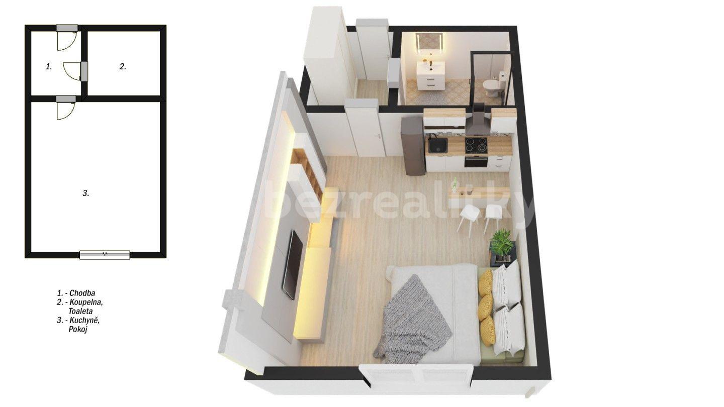 Predaj bytu 1-izbový 20 m², Za Pazdernou, Písek, Jihočeský kraj